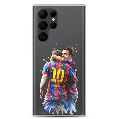 Messi & Xavi Barcelona days Clear Case for Samsung®