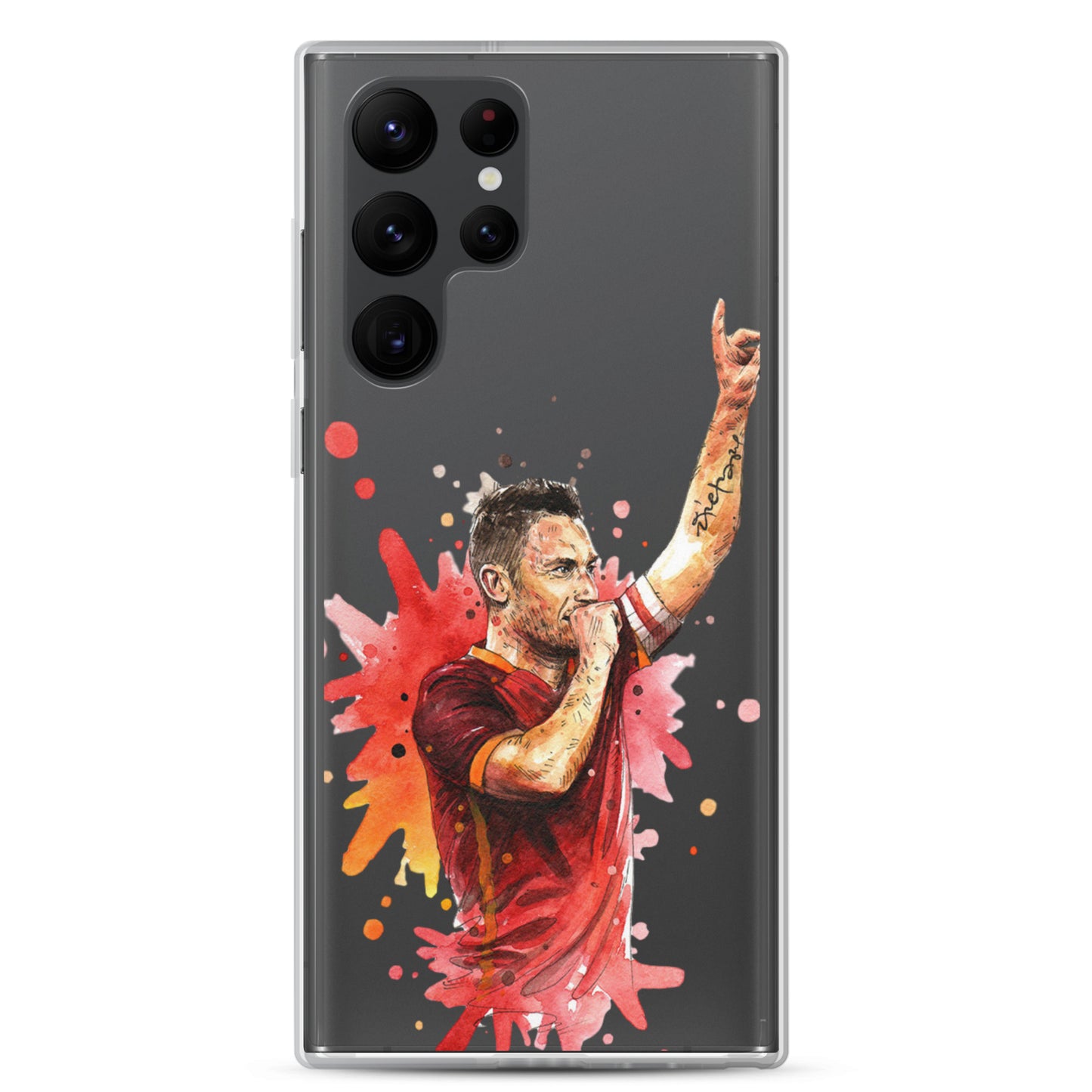 AS Roma Totti Eterno Vintage Clear Case for Samsung®