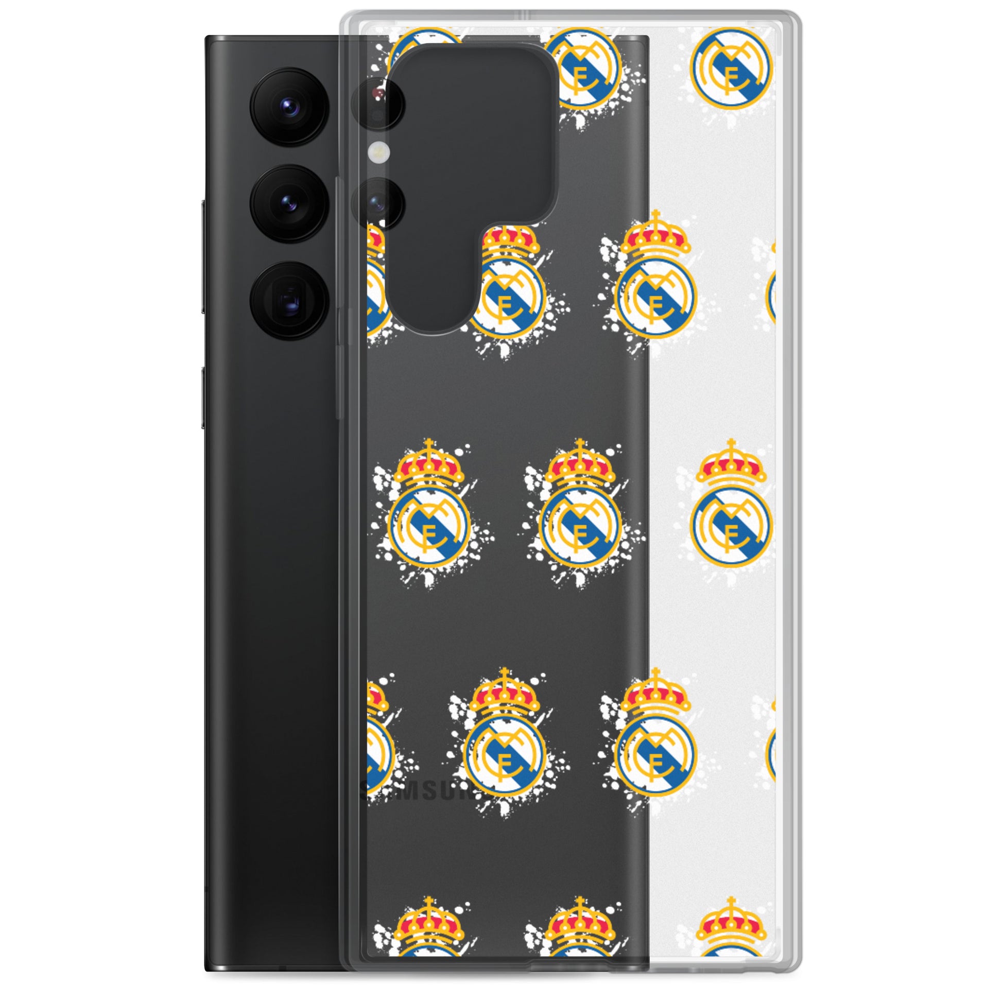 Real Madrid splash Logo Clear Case for Samsung® - The 90+ Minute