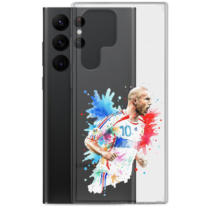 France Zinadine Zidane "Zizou" Vintage Clear Case for Samsung® - The 90+ Minute