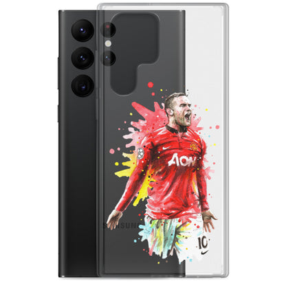 Manchester United Wayne Rooney Vintage Clear Case for Samsung® - The 90+ Minute