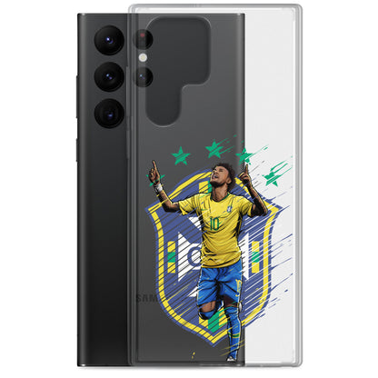 Neymar Brazil Logo Clear Case for Samsung® - The 90+ Minute