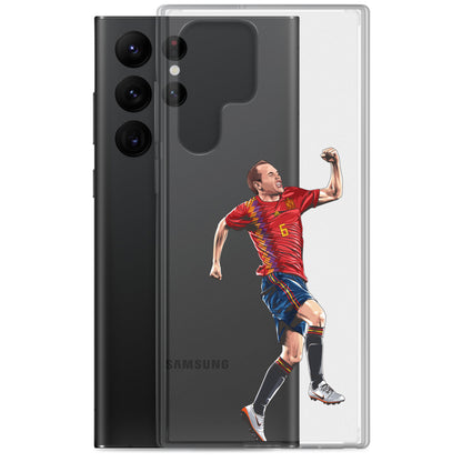 Celebrating Goal Iniesta Spain Clear Case for Samsung® - The 90+ Minute