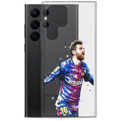 Lionel Messi Barca Vintage Clear Case for Samsung®