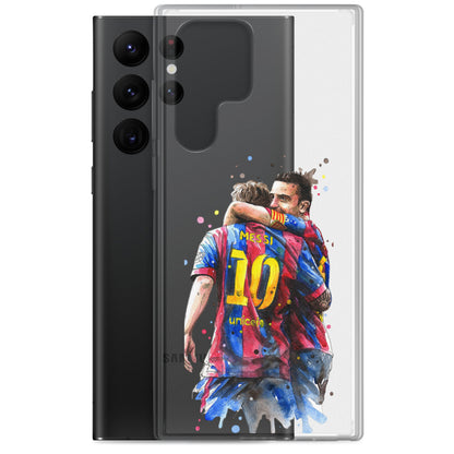 Messi & Xavi Barcelona days Clear Case for Samsung®