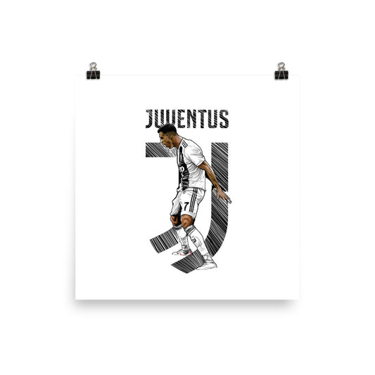 CR7 Juventus Siuu Poster