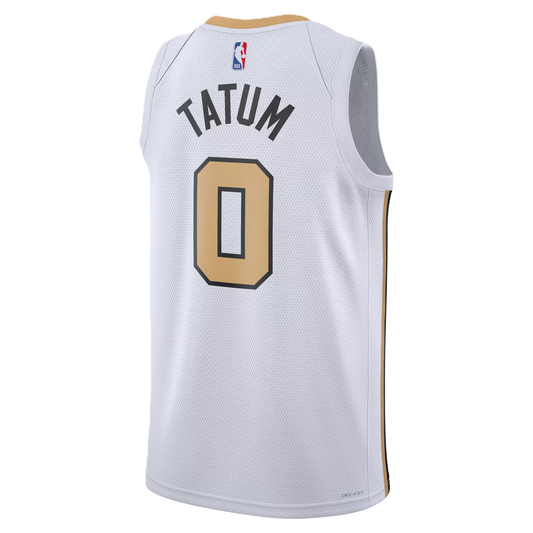 Boston Celtics White 2025-2026 City Edition Jersey Jayson Tatum #0