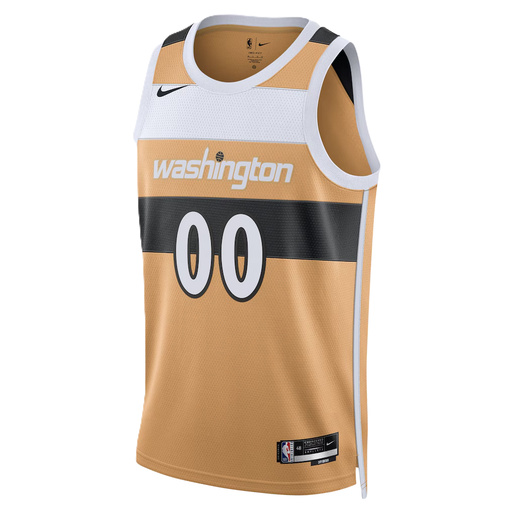 Washington Wizards Tan 2025-2026 City Edition Jersey Custom