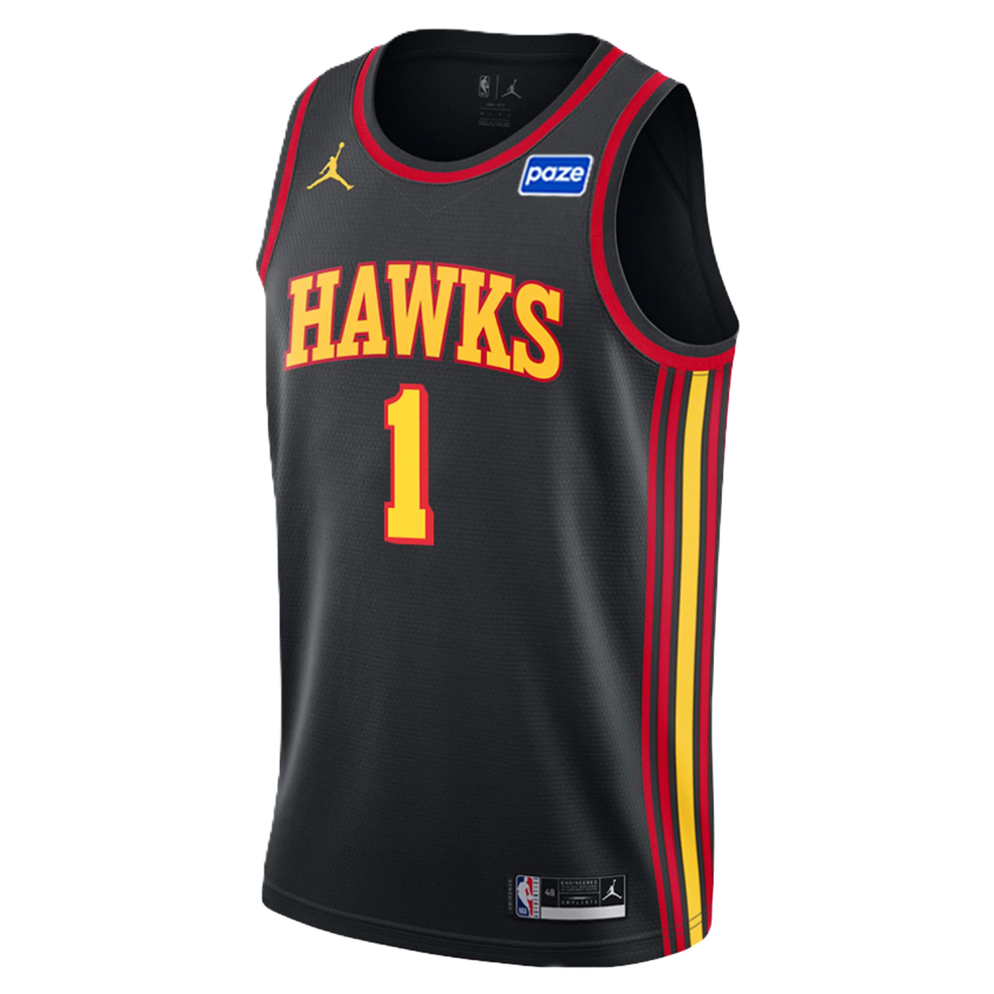 Atlanta Hawks Black Statement Jersey Jalen Johnson #1