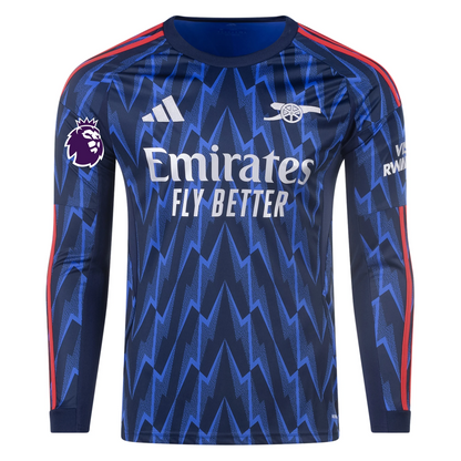 Arsenal Away Jersey 2025/2026 Long Sleeve William Saliba #2