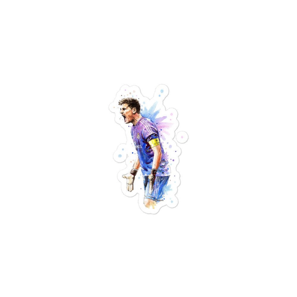 Real Madrid Legend Casillas Vintage Bubble-free stickers - The 90+ Minute