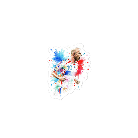 France Zinadine Zidane "Zizou" Vintage Bubble-free stickers - The 90+ Minute