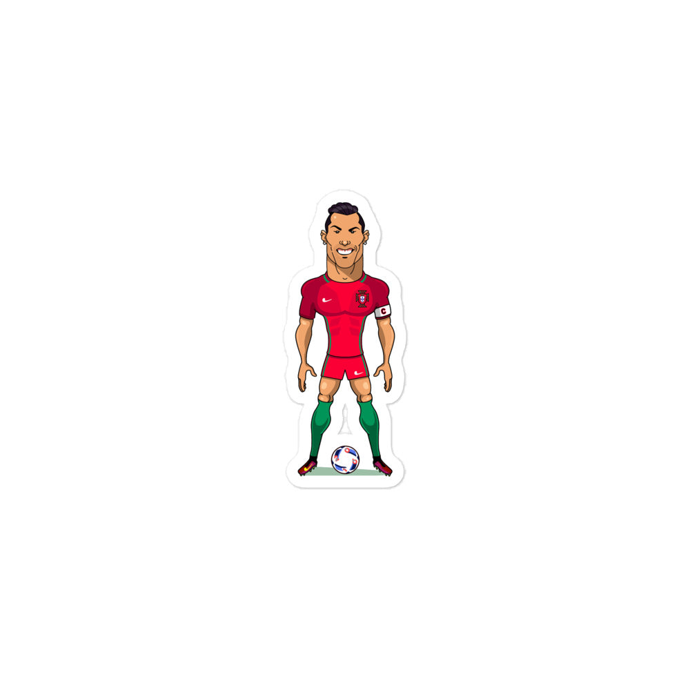 Ronaldo Cartoon Bubble-free stickers