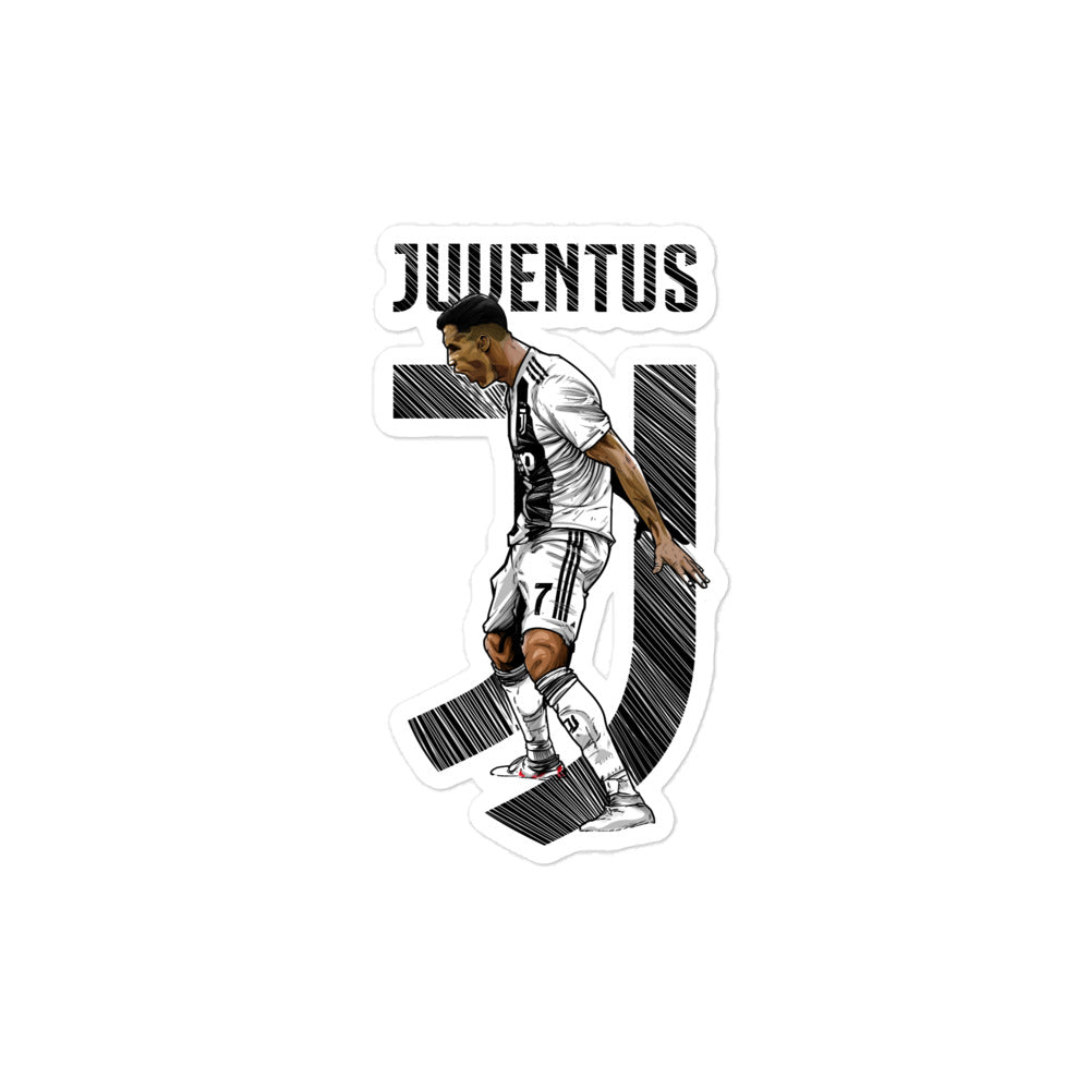 CR7 Juventus Siuu Bubble-free stickers