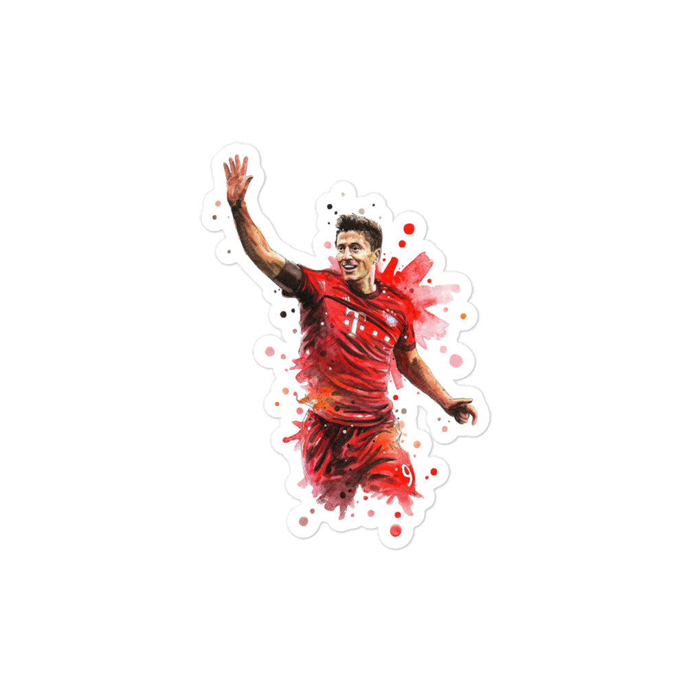 Lewandowski Bayern Bubble-free stickers