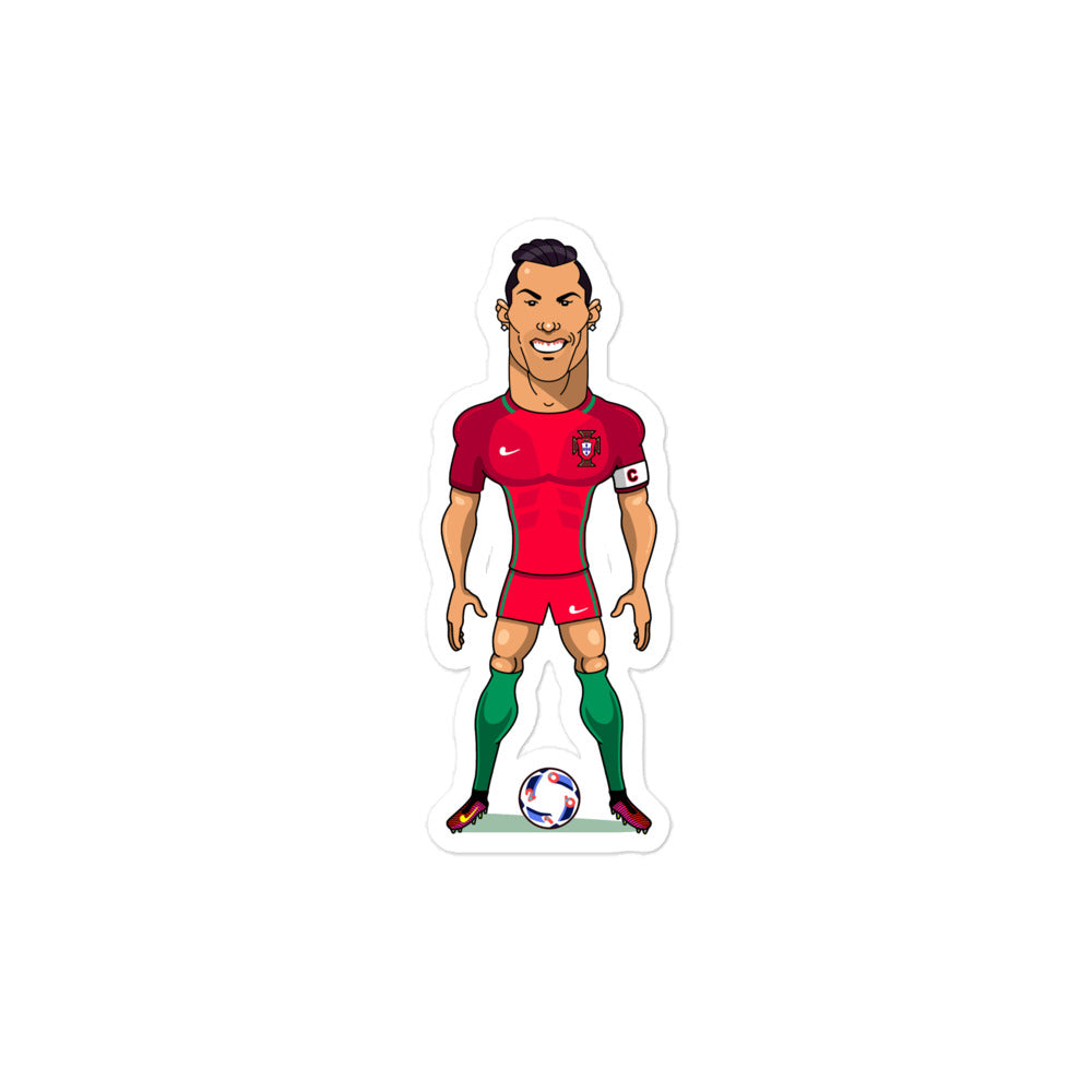 Ronaldo Cartoon Bubble-free stickers