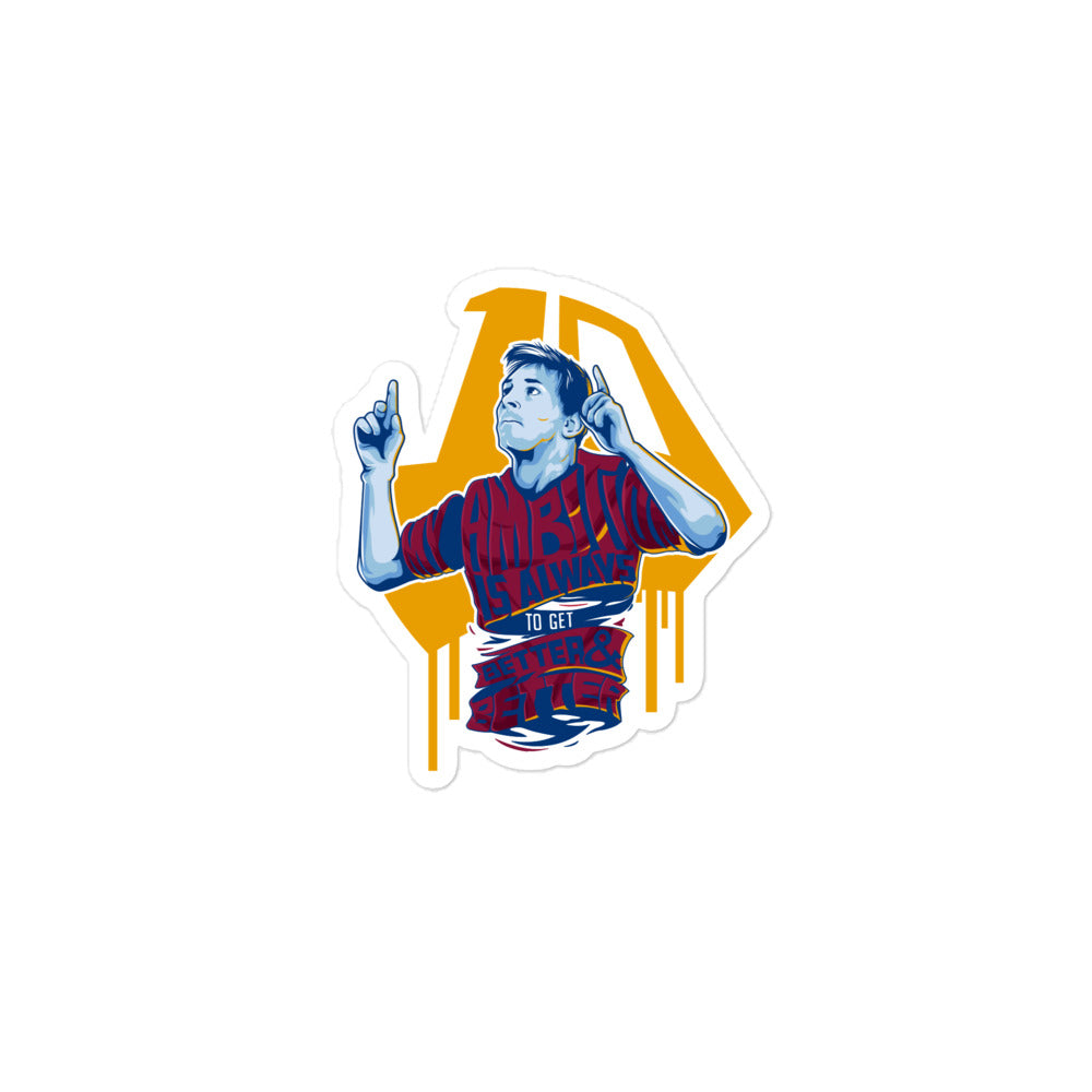 Ambitious Messi Bubble-free stickers