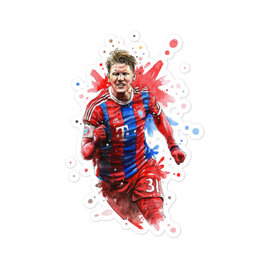 Schweinsteiger Bayern Bubble-free stickers