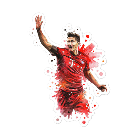 Lewandowski Bayern Bubble-free stickers