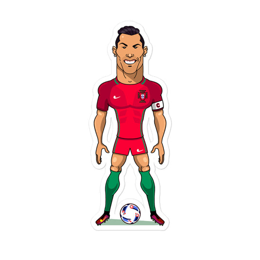 Ronaldo Cartoon Bubble-free stickers
