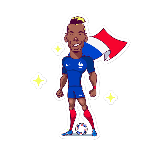 Pogba France Bubble-free stickers