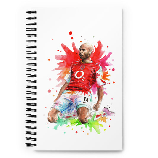 Arsenal Thierry Henry Vintage Spiral notebook - The 90+ Minute