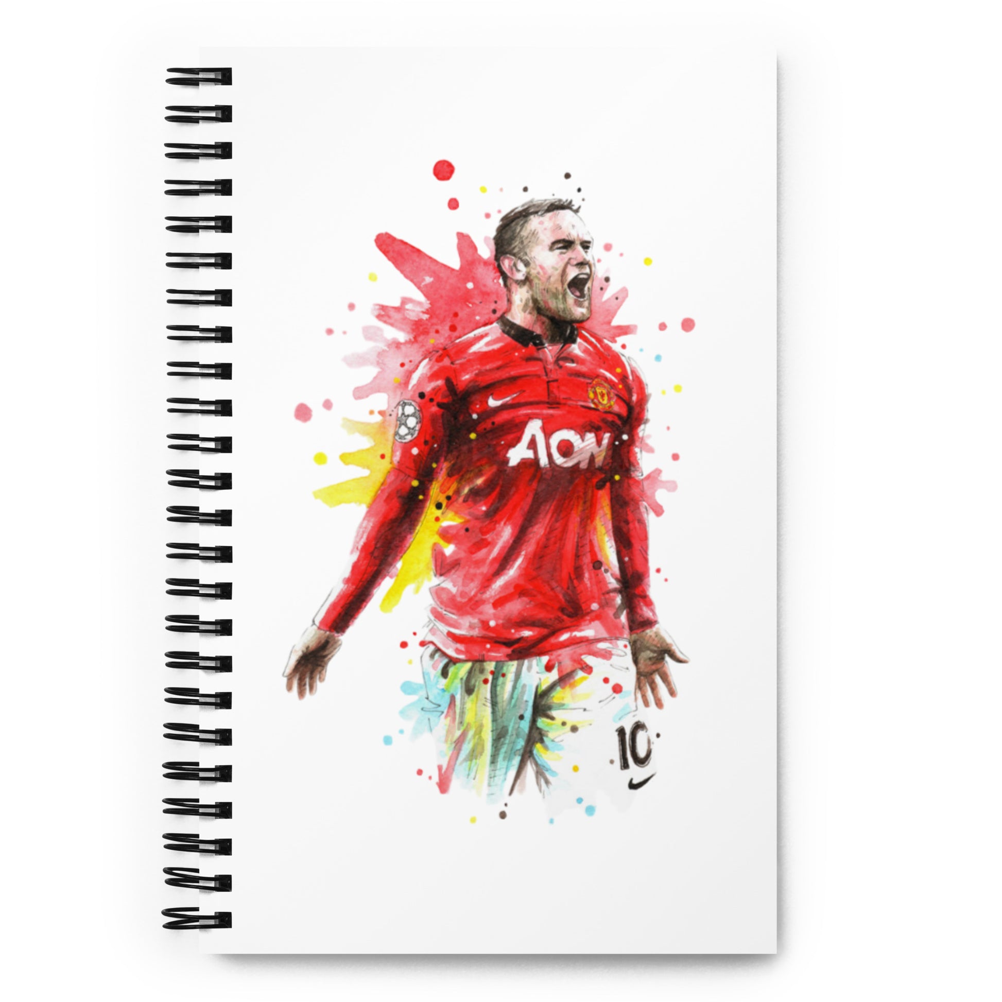 Manchester United Wayne Rooney Vintage Spiral notebook - The 90+ Minute
