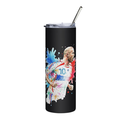France Zinadine Zidane "Zizou" Vintage Stainless steel tumbler - The 90+ Minute
