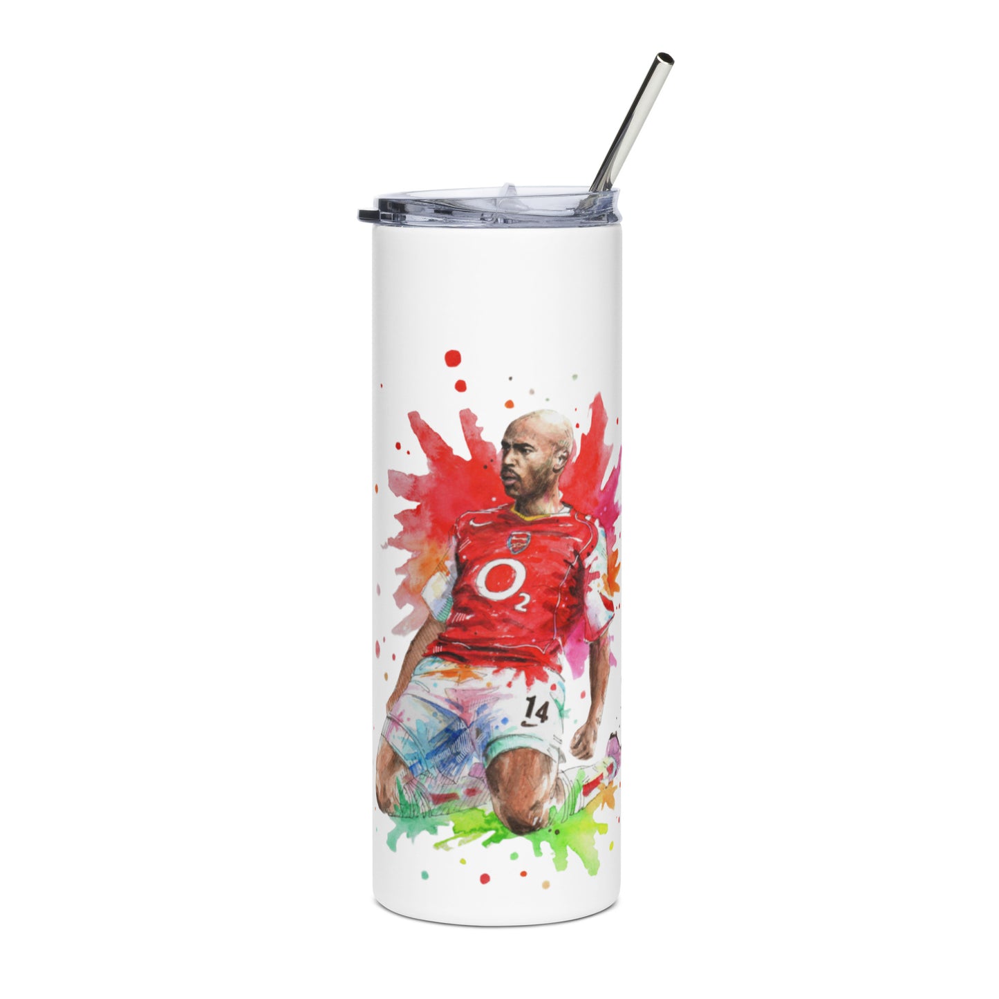 Arsenal Thierry Henry Vintage Stainless steel tumbler - The 90+ Minute