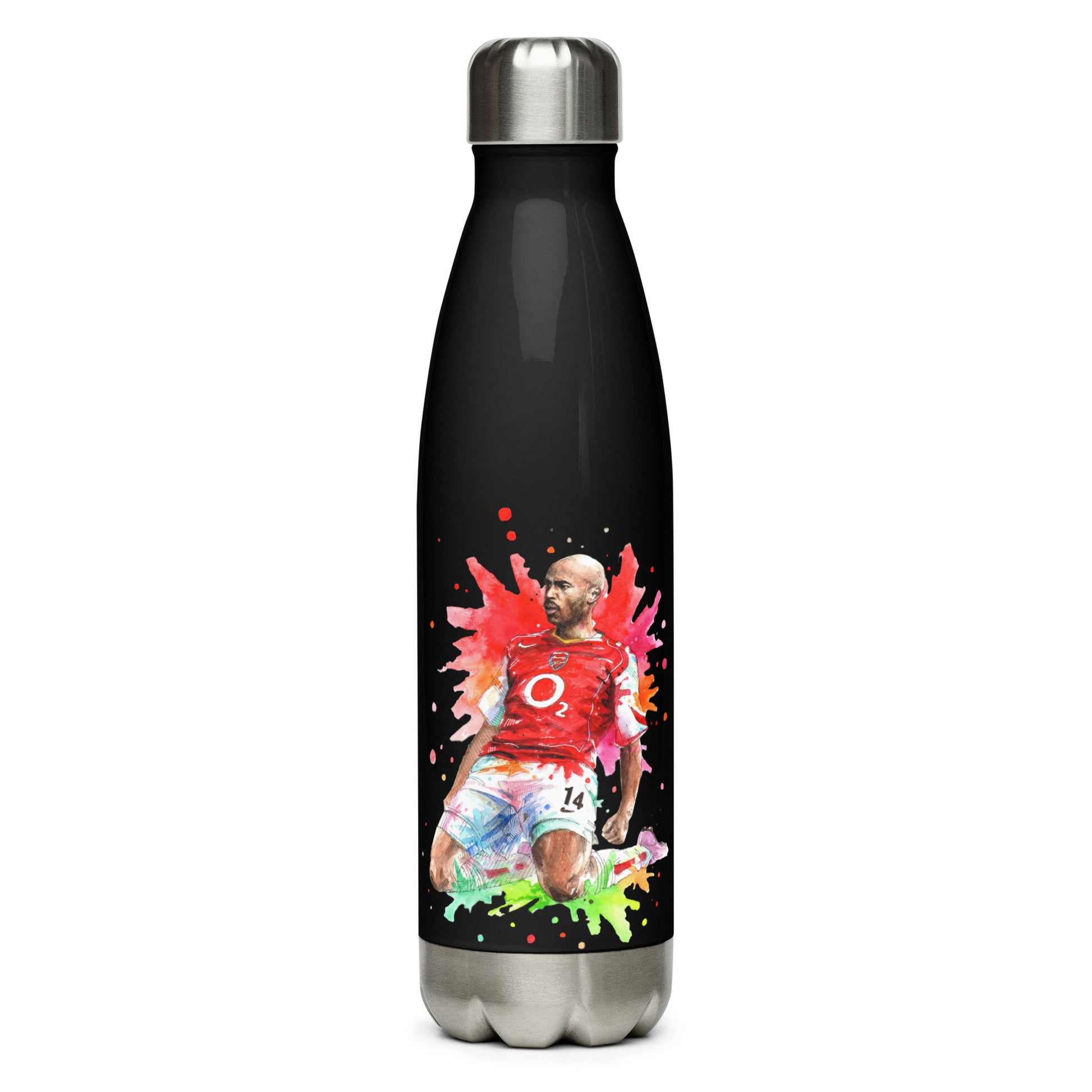 Arsenal Thierry Henry Vintage Stainless steel water bottle - The 90+ Minute