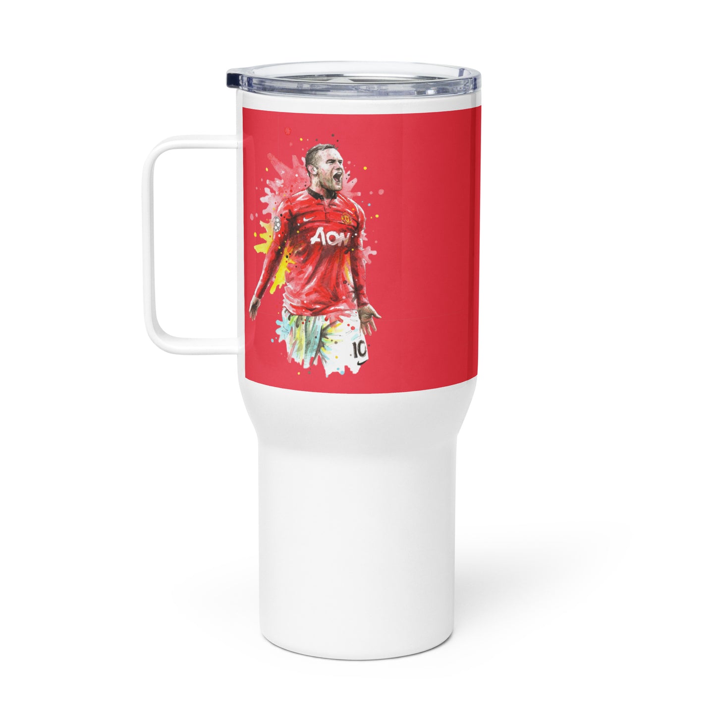 Manchester United Wayne Rooney Vintage Travel mug with a handle