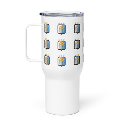 Argentina Vintage Logo 3 Stars Travel mug with a handle
