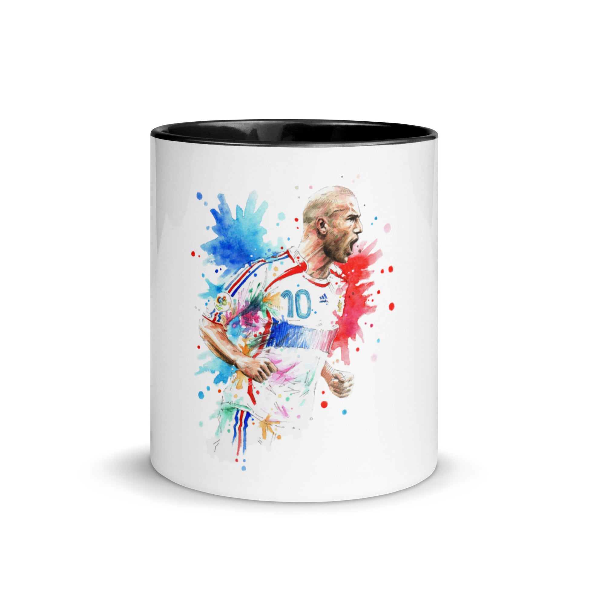 France Zinadine Zidane "Zizou" Vintage Coffee Mug with Color Inside - The 90+ Minute