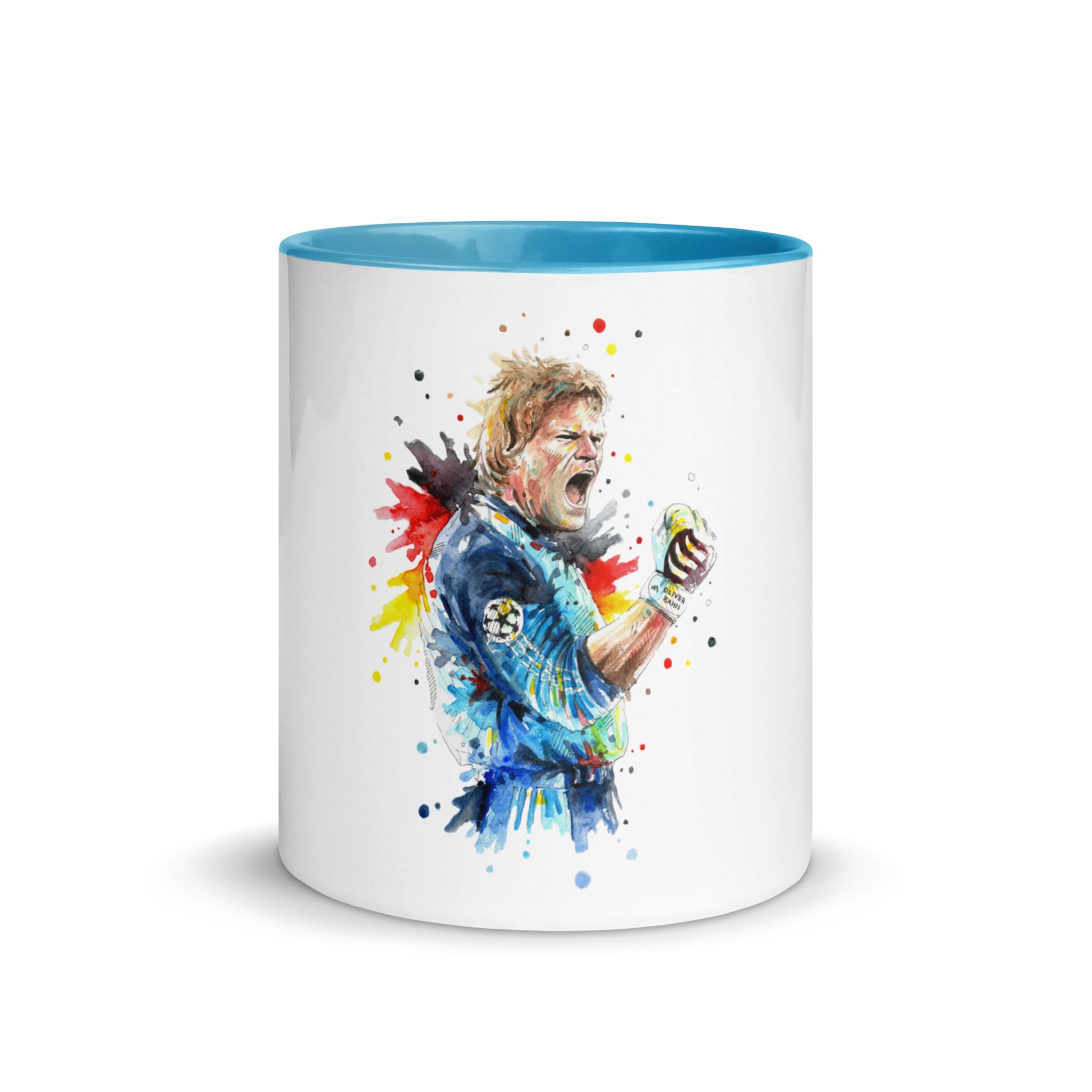 Germany Oliver Kahn Vintage Goalkeeper Vintage Coffee Mug with Color Inside - The 90+ Minute