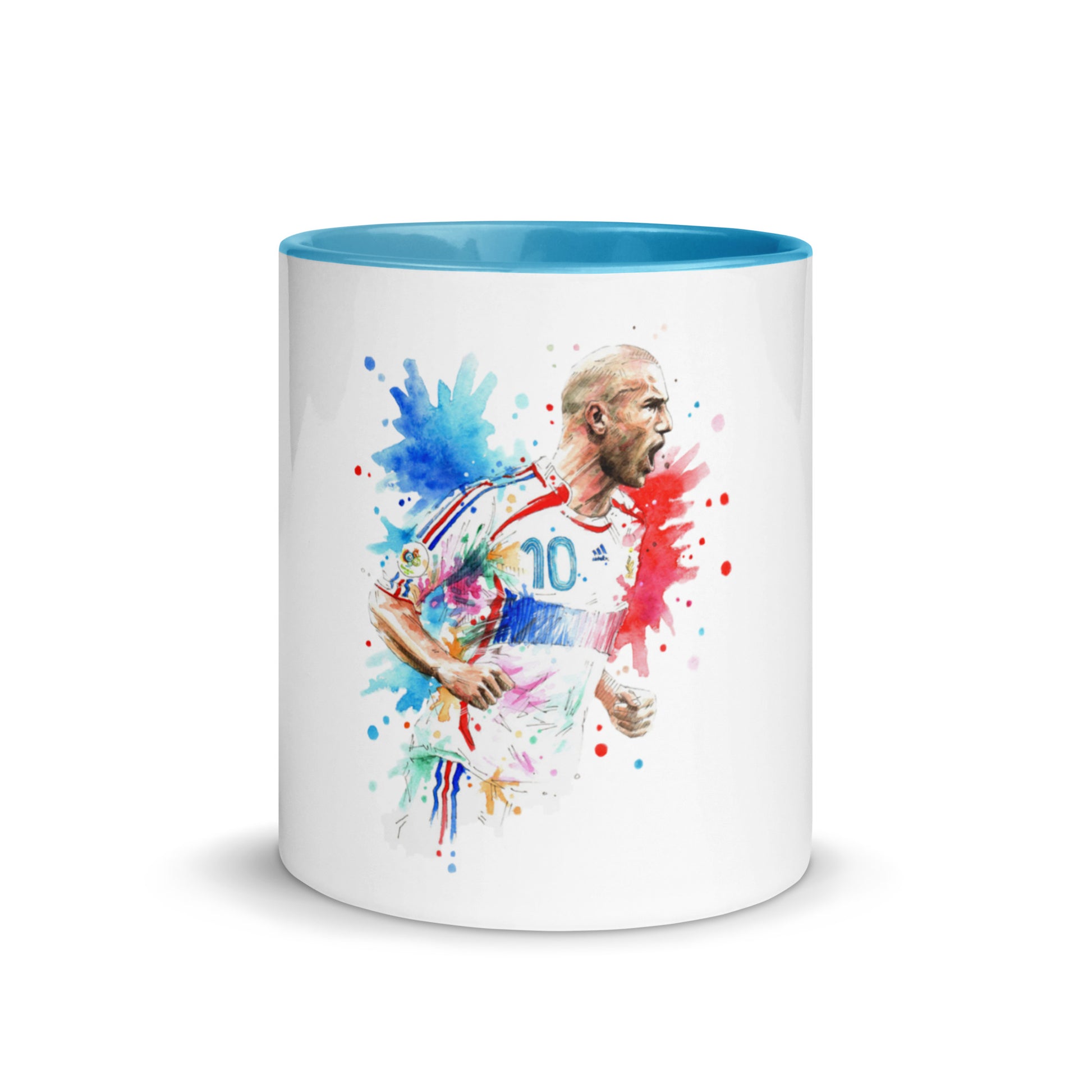 France Zinadine Zidane "Zizou" Vintage Coffee Mug with Color Inside - The 90+ Minute