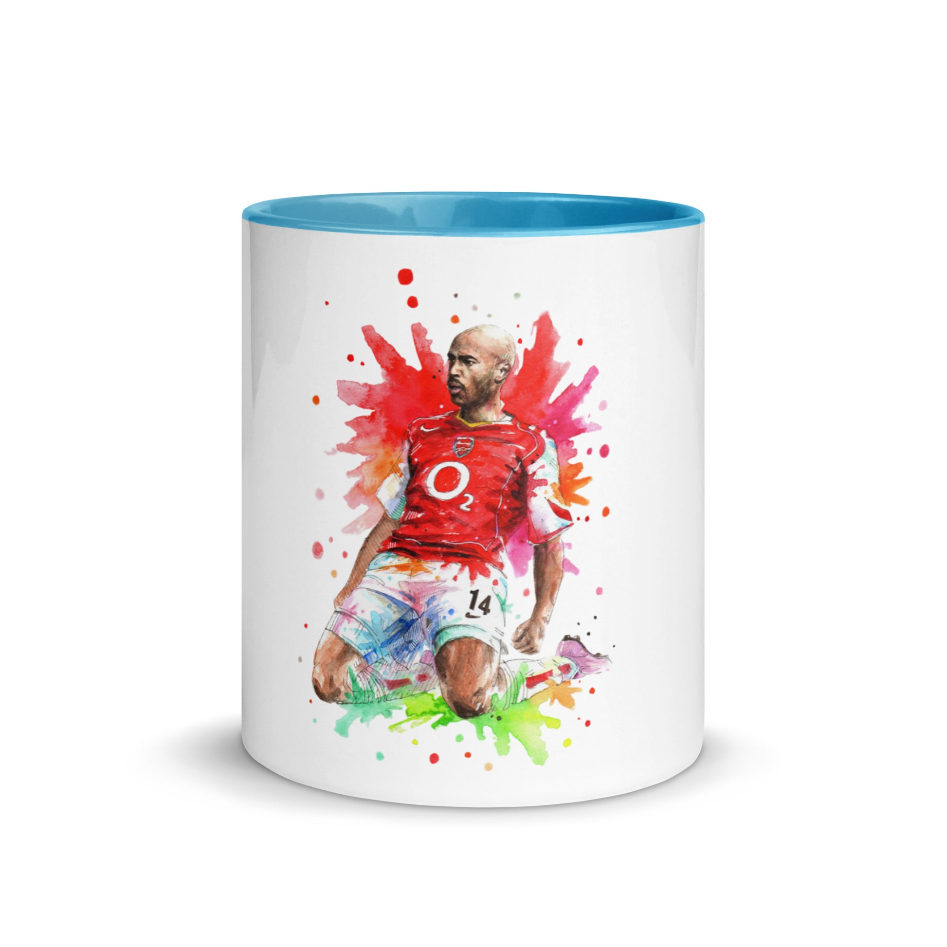 Arsenal Thierry Henry Vintage Coffee Mug with Color Inside - The 90+ Minute