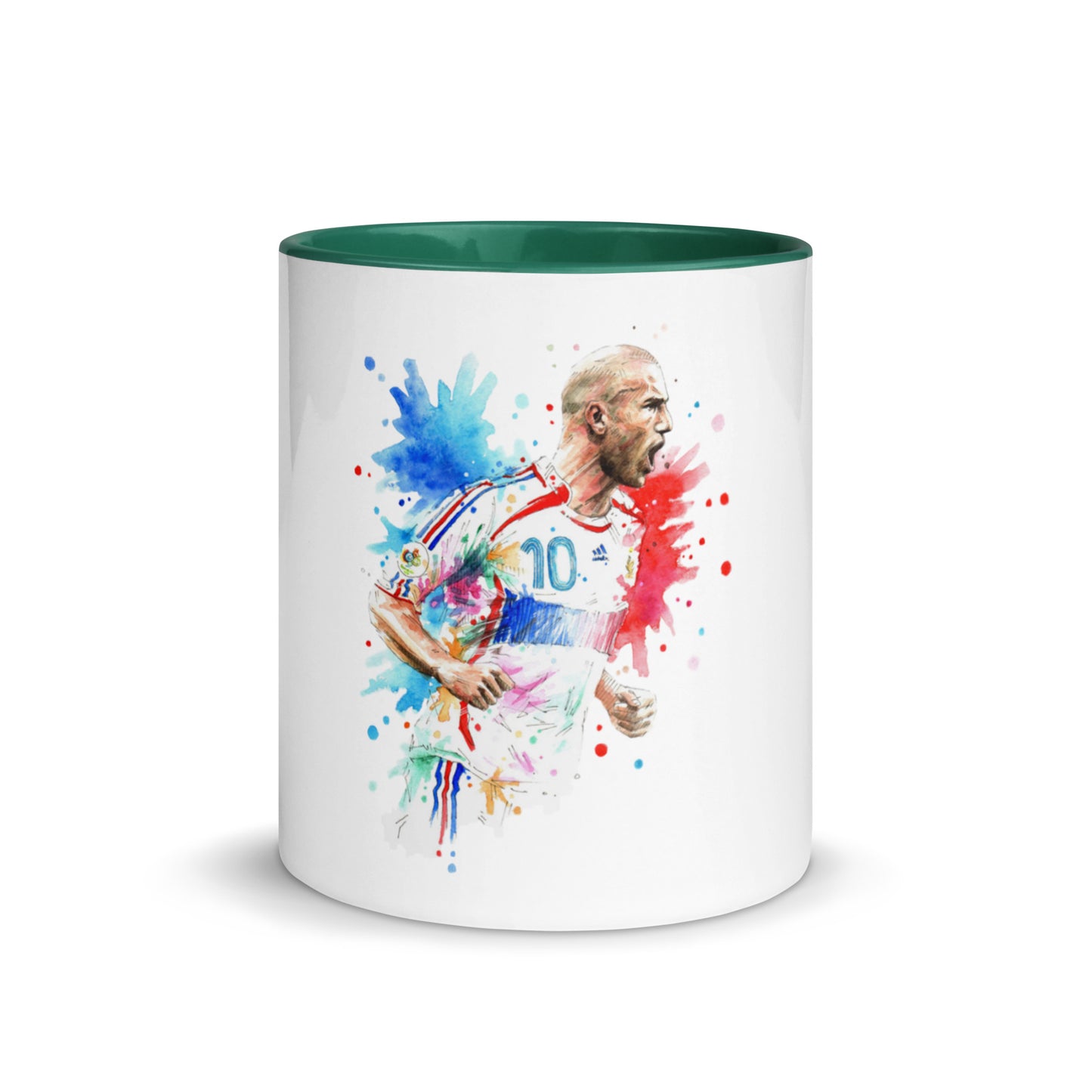 France Zinadine Zidane "Zizou" Vintage Coffee Mug with Color Inside - The 90+ Minute