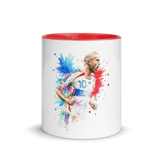 France Zinadine Zidane "Zizou" Vintage Coffee Mug with Color Inside
