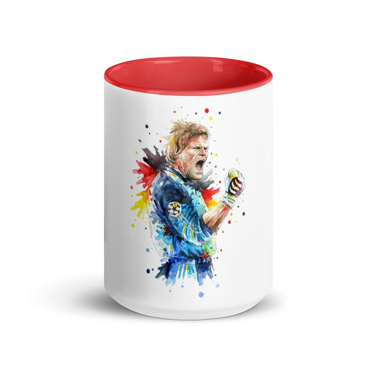 Germany Oliver Kahn Vintage Goalkeeper Vintage Coffee Mug with Color Inside - The 90+ Minute