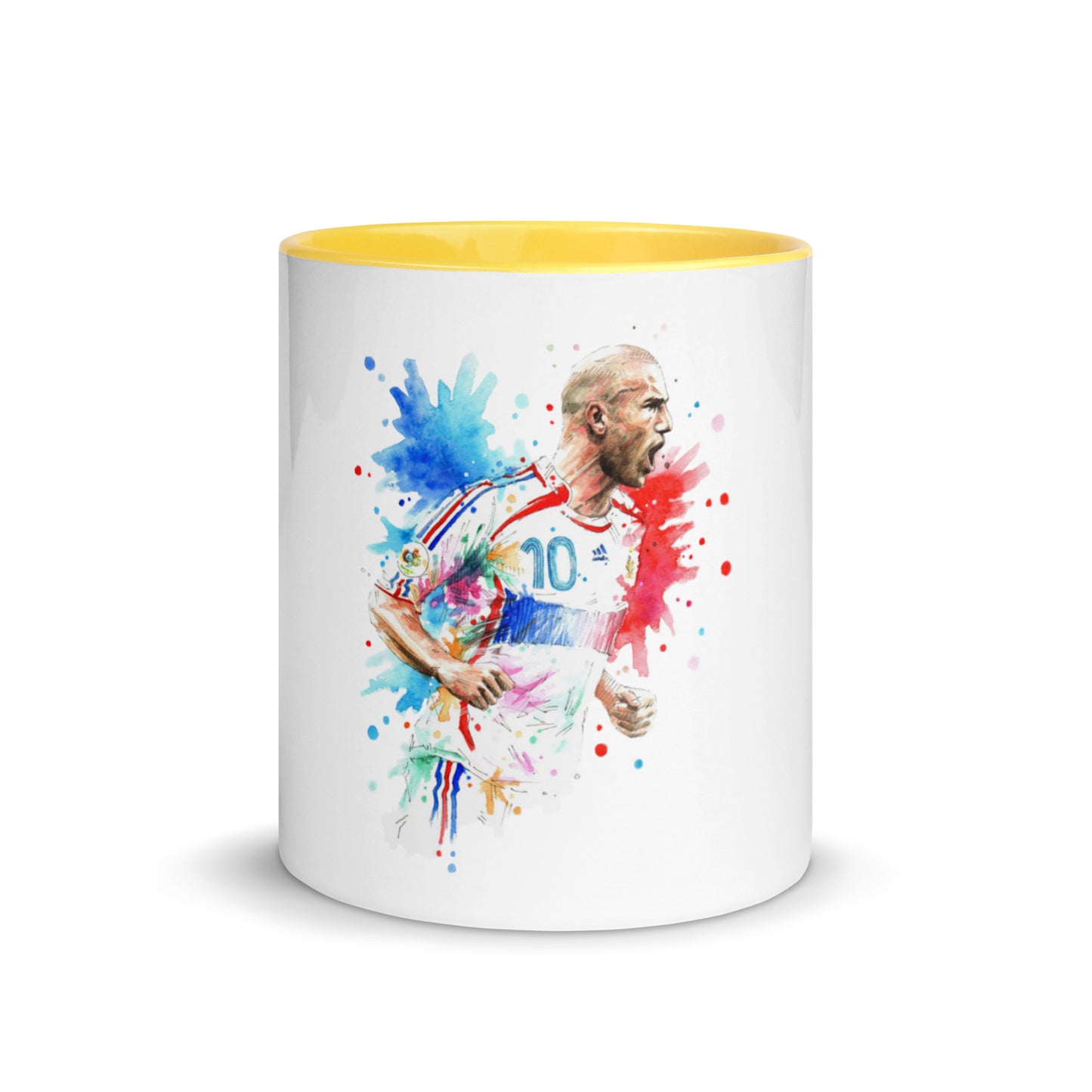 France Zinadine Zidane "Zizou" Vintage Coffee Mug with Color Inside - The 90+ Minute